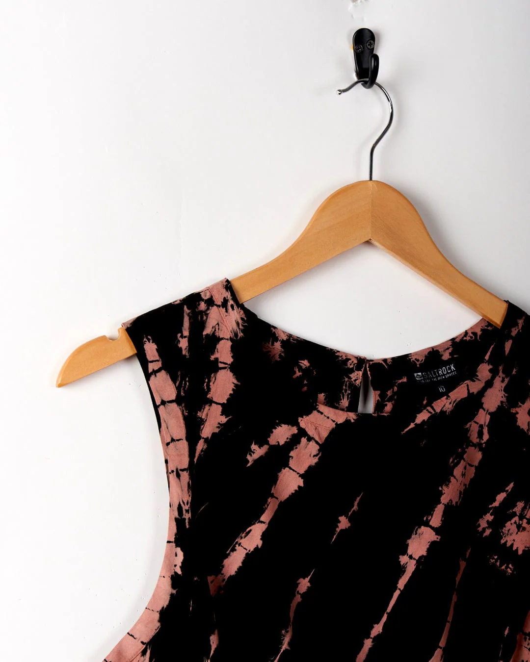 Saffron - Womens Tie Front Vest - Black - Image 4