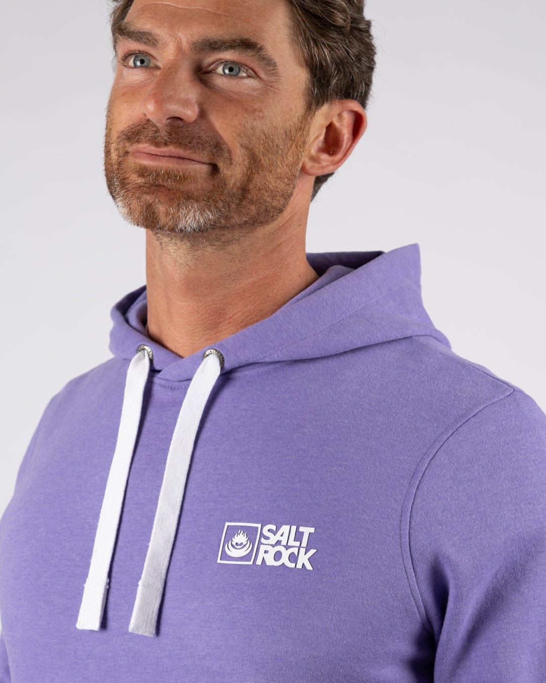 Saltrock Original - Mens Pop Hoodie - Purple - Image 3