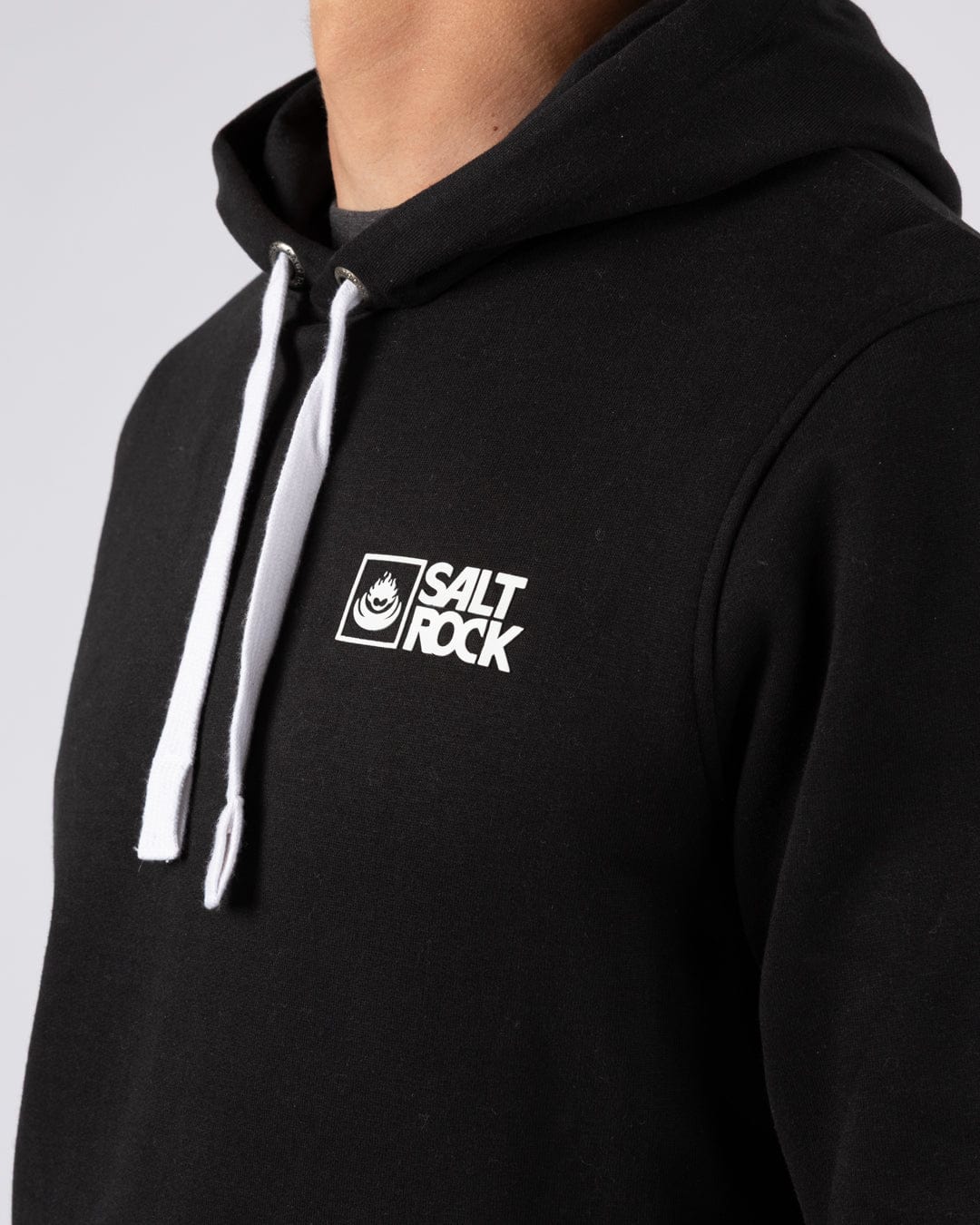 Saltrock Original - Mens Pop Hoodie - Black - Image 3