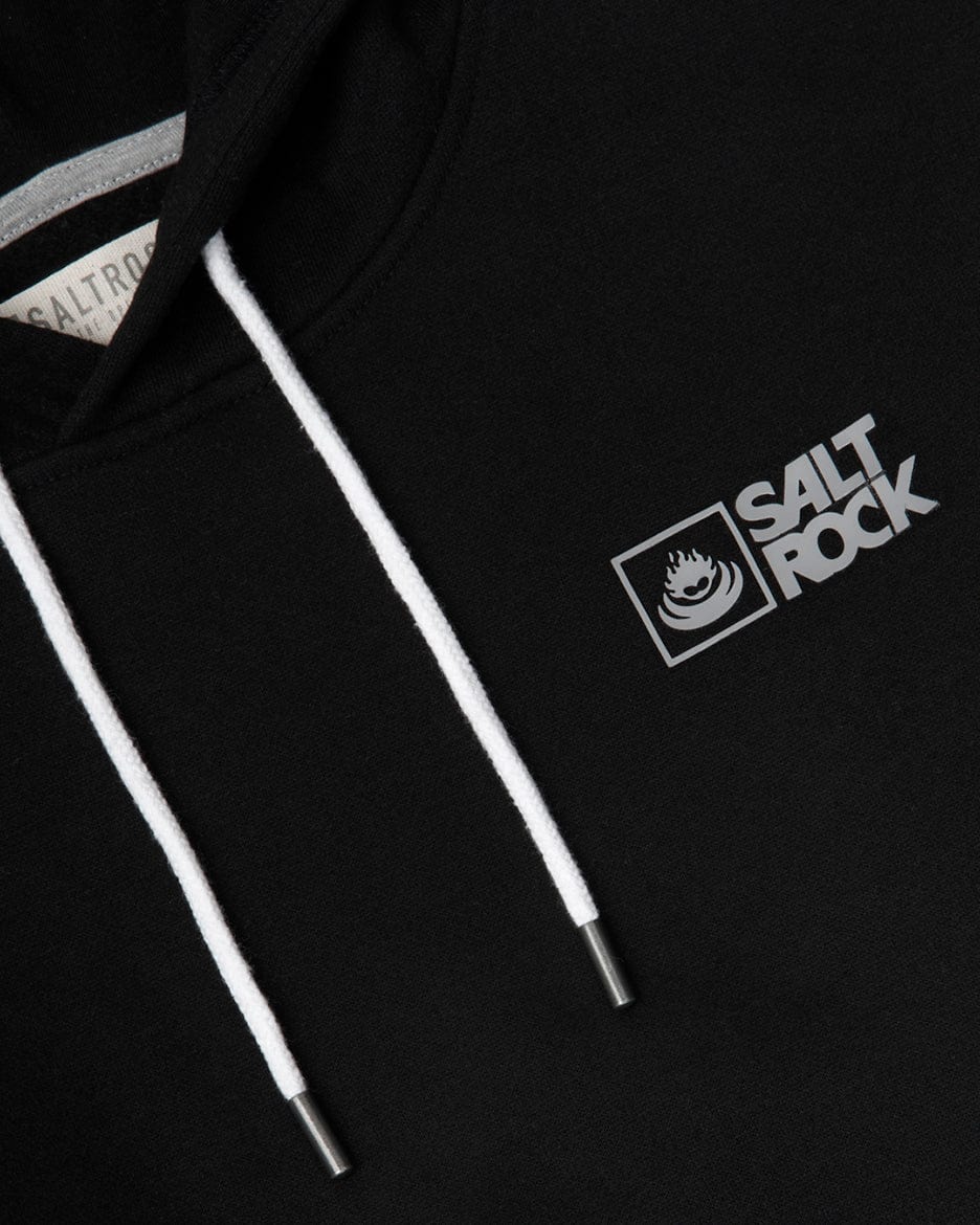 Saltrock Original - Mens Pop Hoodie - Black - Image 8