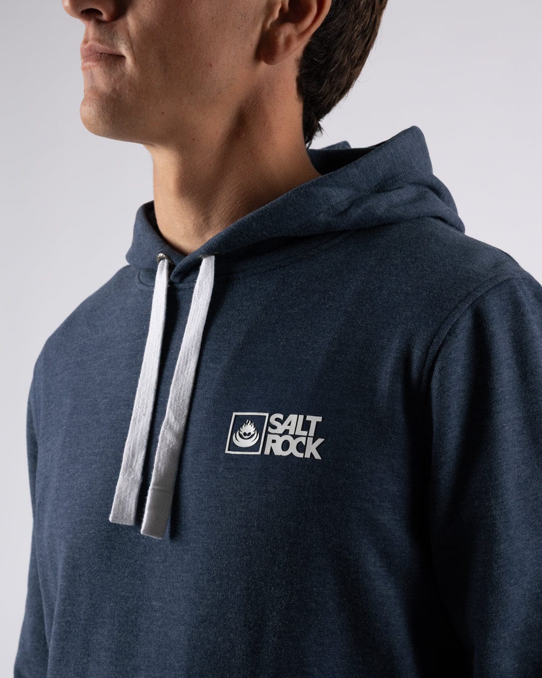 Saltrock Original - Mens Pop Hood - Blue Marl - Image 3