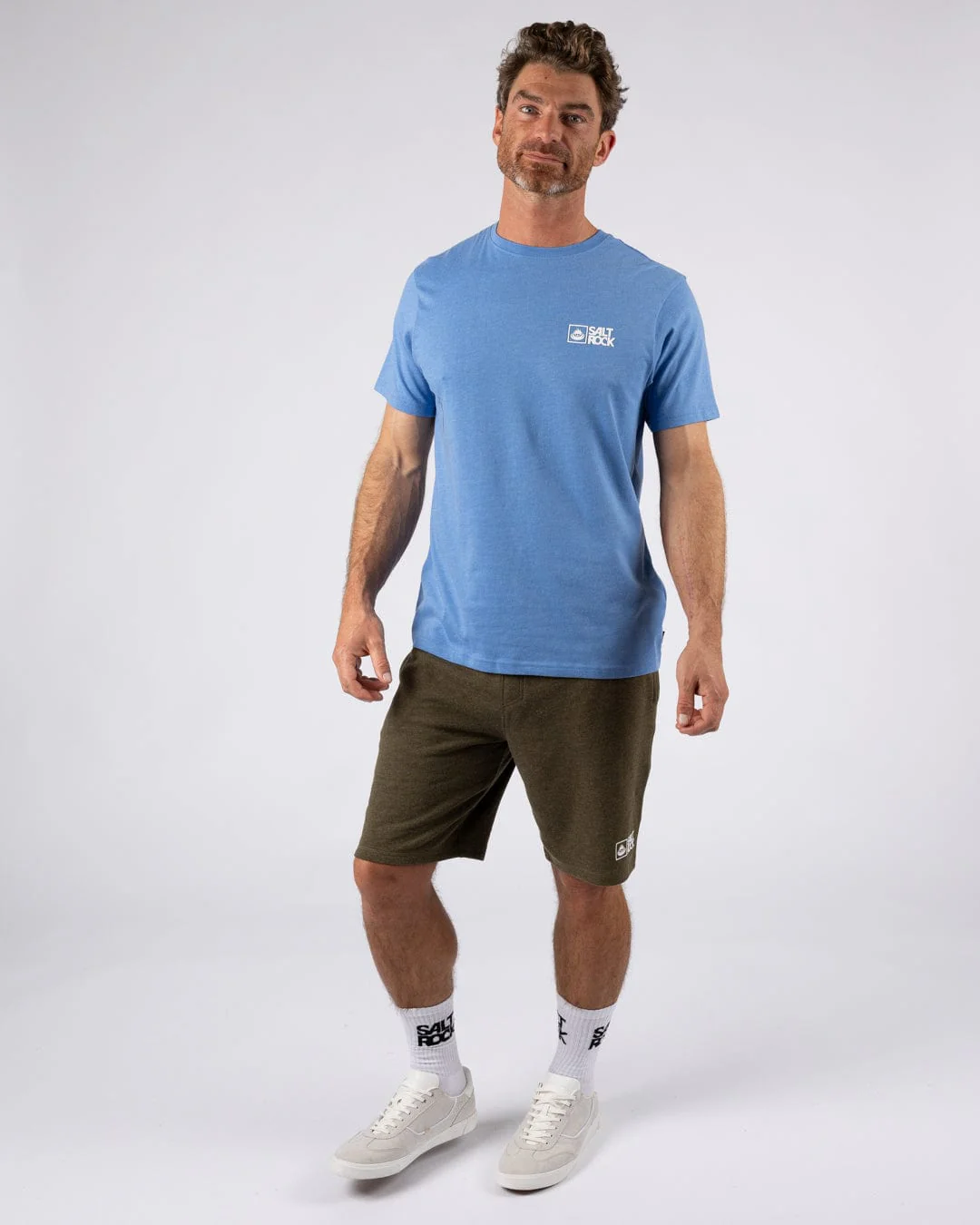 Saltrock Original - Mens Short Sleeve T-Shirt - Bright Blue - Image 4