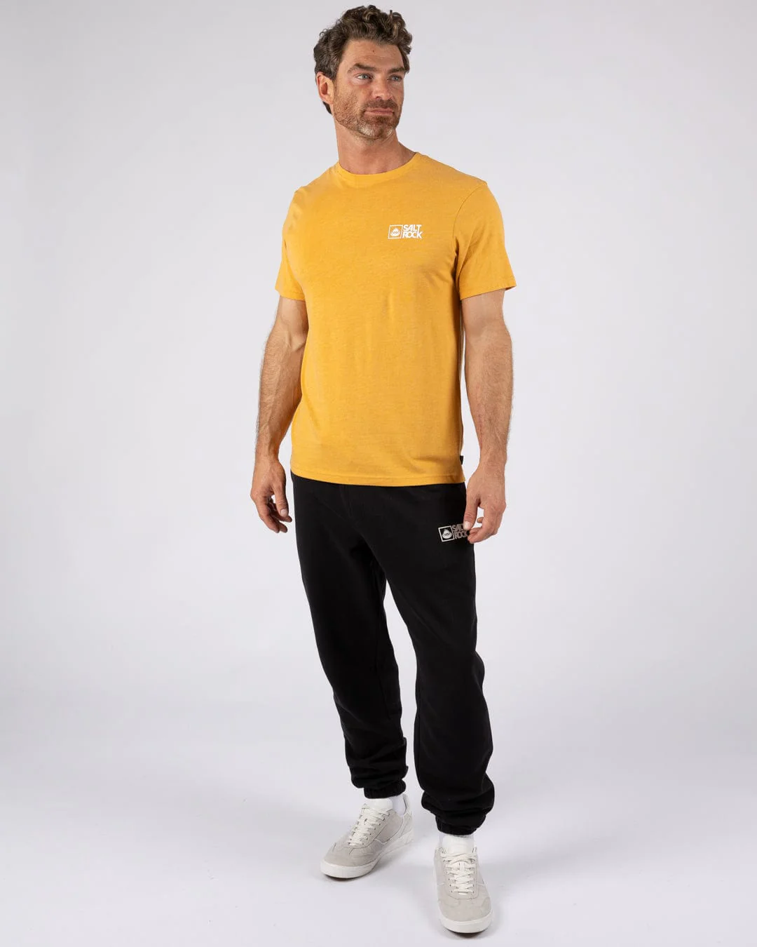 Saltrock Original - Mens Short Sleeve T-Shirt - Yellow - Image 3