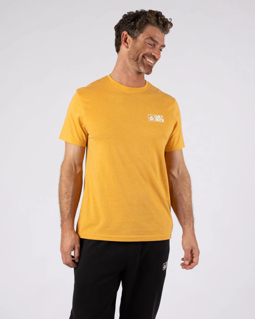 Saltrock Original - Mens Short Sleeve T-Shirt - Yellow - Image 4