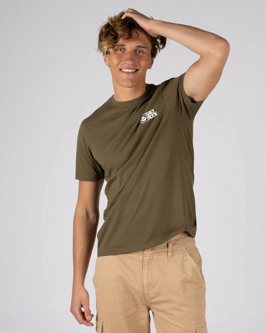 Saltrock Original - Mens Short Sleeve T-Shirt - Green - Image 4