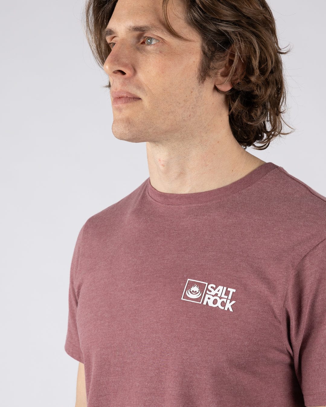 Saltrock Original - Mens Short Sleeve T-Shirt - Dark Pink - Image 2