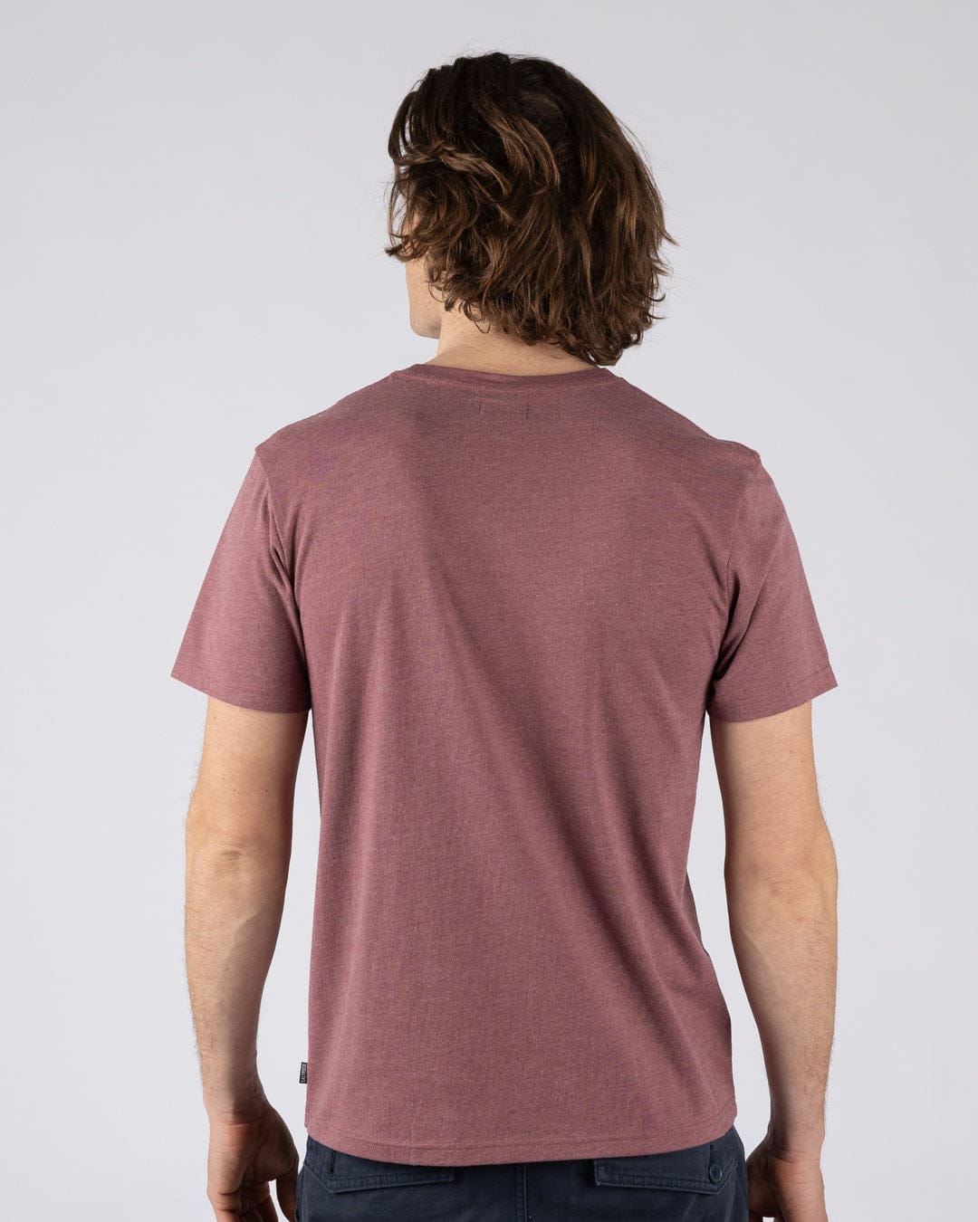 Saltrock Original - Mens Short Sleeve T-Shirt - Dark Pink - Image 3