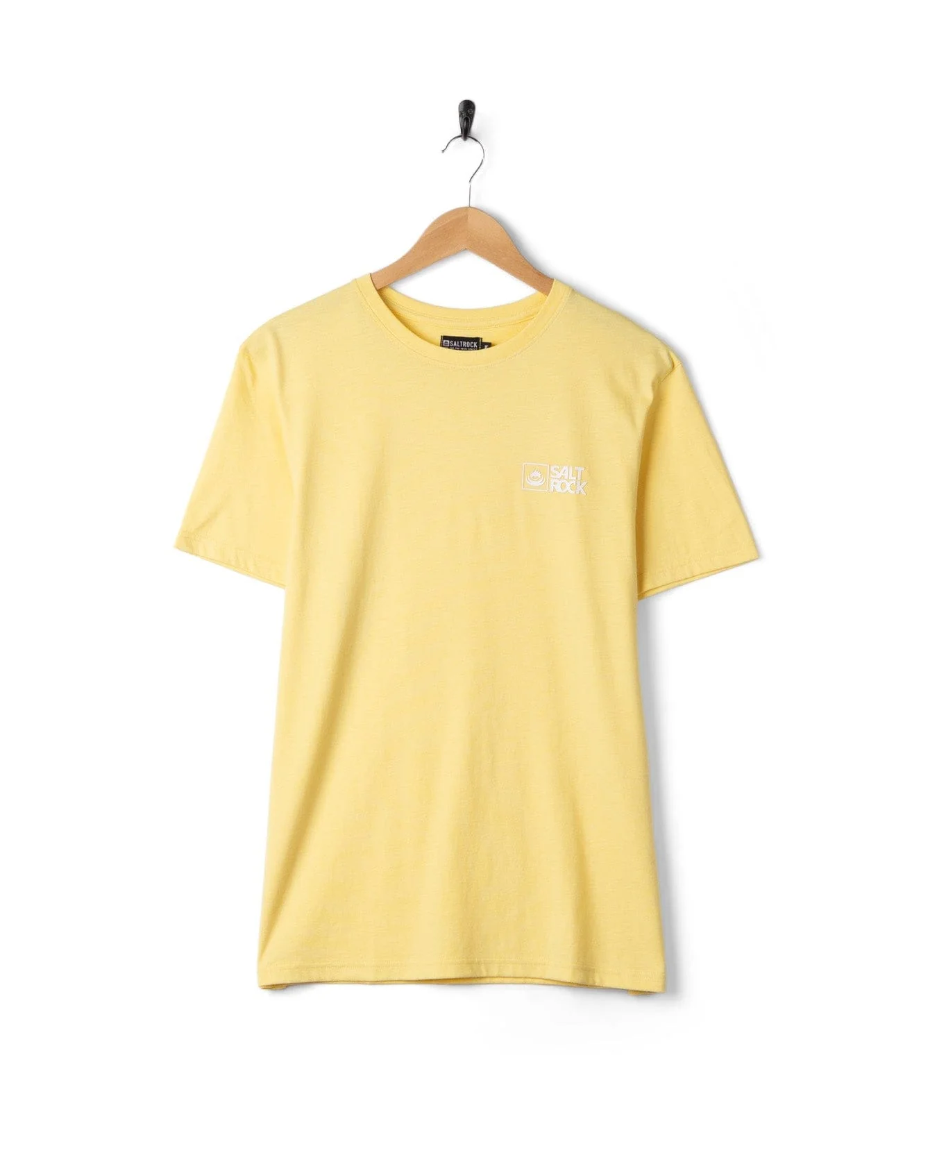 Saltrock Original - Mens Short Sleeve T-Shirt - Light Yellow - Image 4