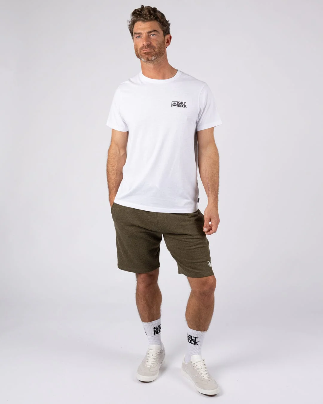 Saltrock Original - Mens Short Sleeve T-Shirt - White - Image 3