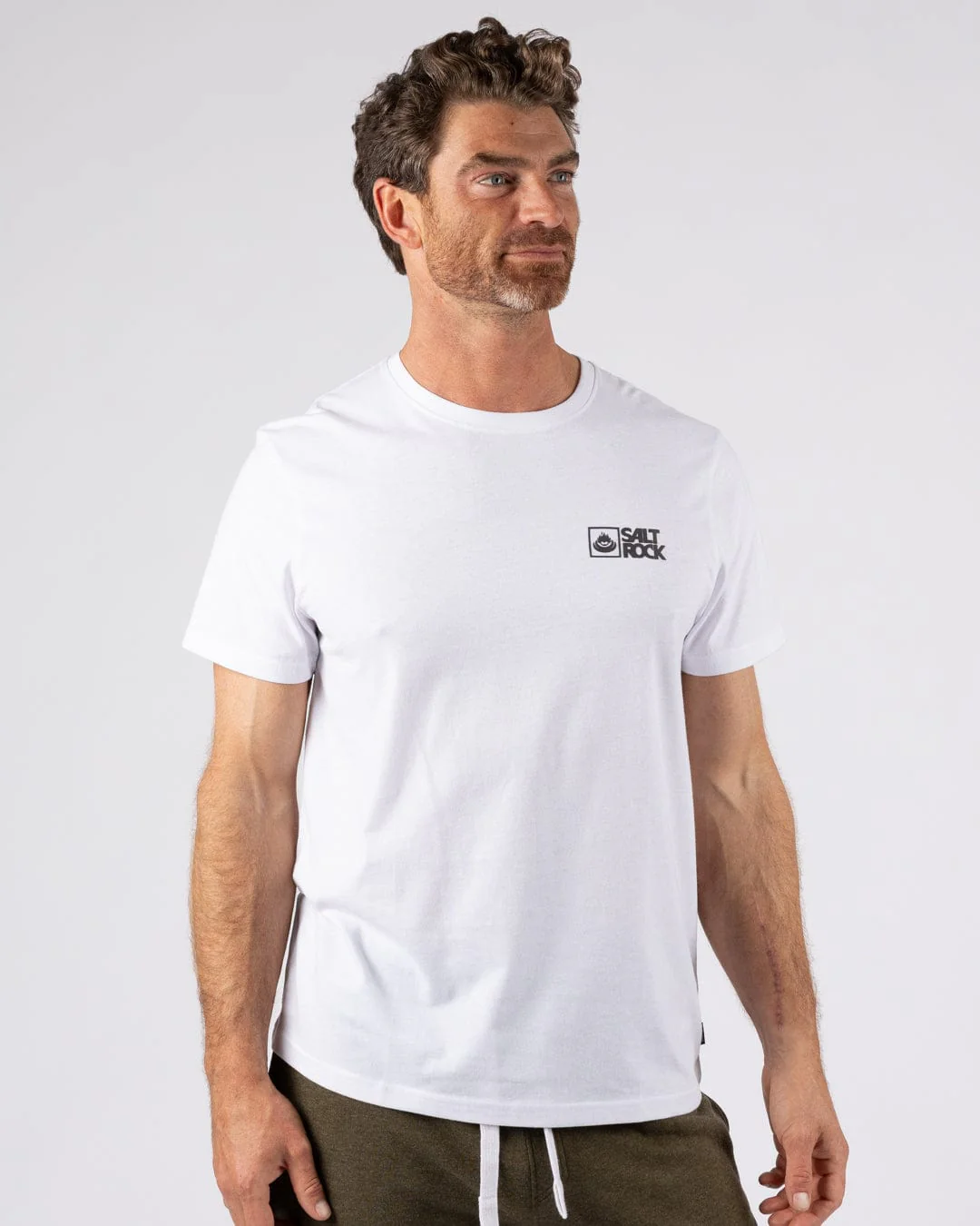 Saltrock Original - Mens Short Sleeve T-Shirt - White - Image 4