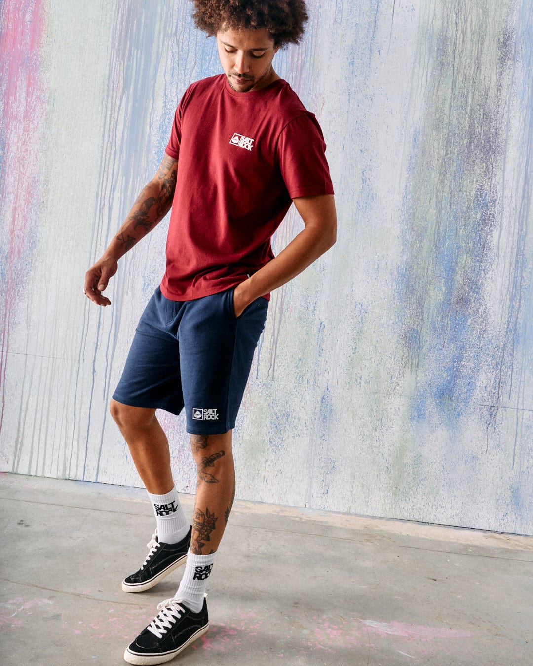 Saltrock Original - Mens Short - Blue Marl - Image 3