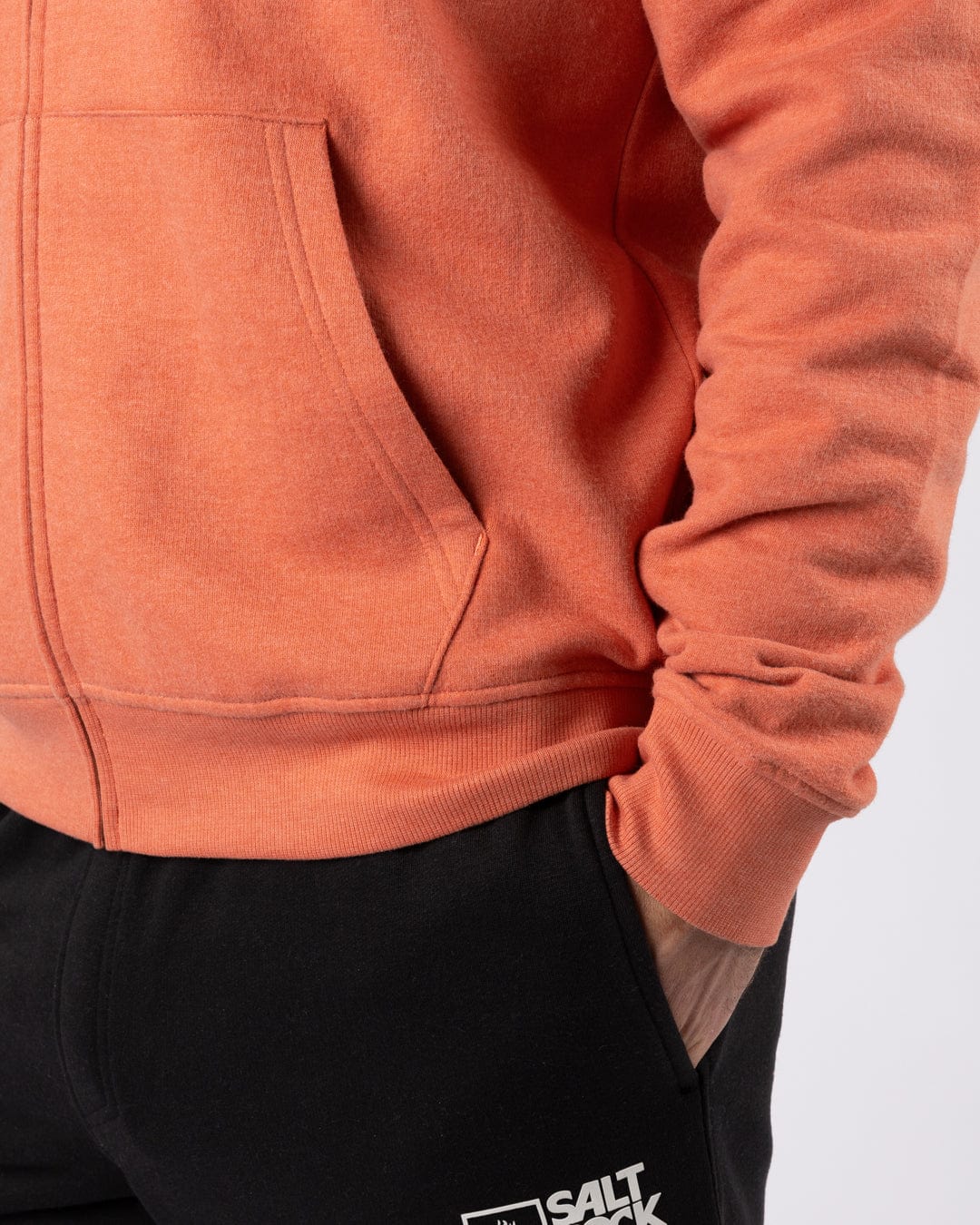 Saltrock Original - Mens Zip Hoodie - Orange - Image 4