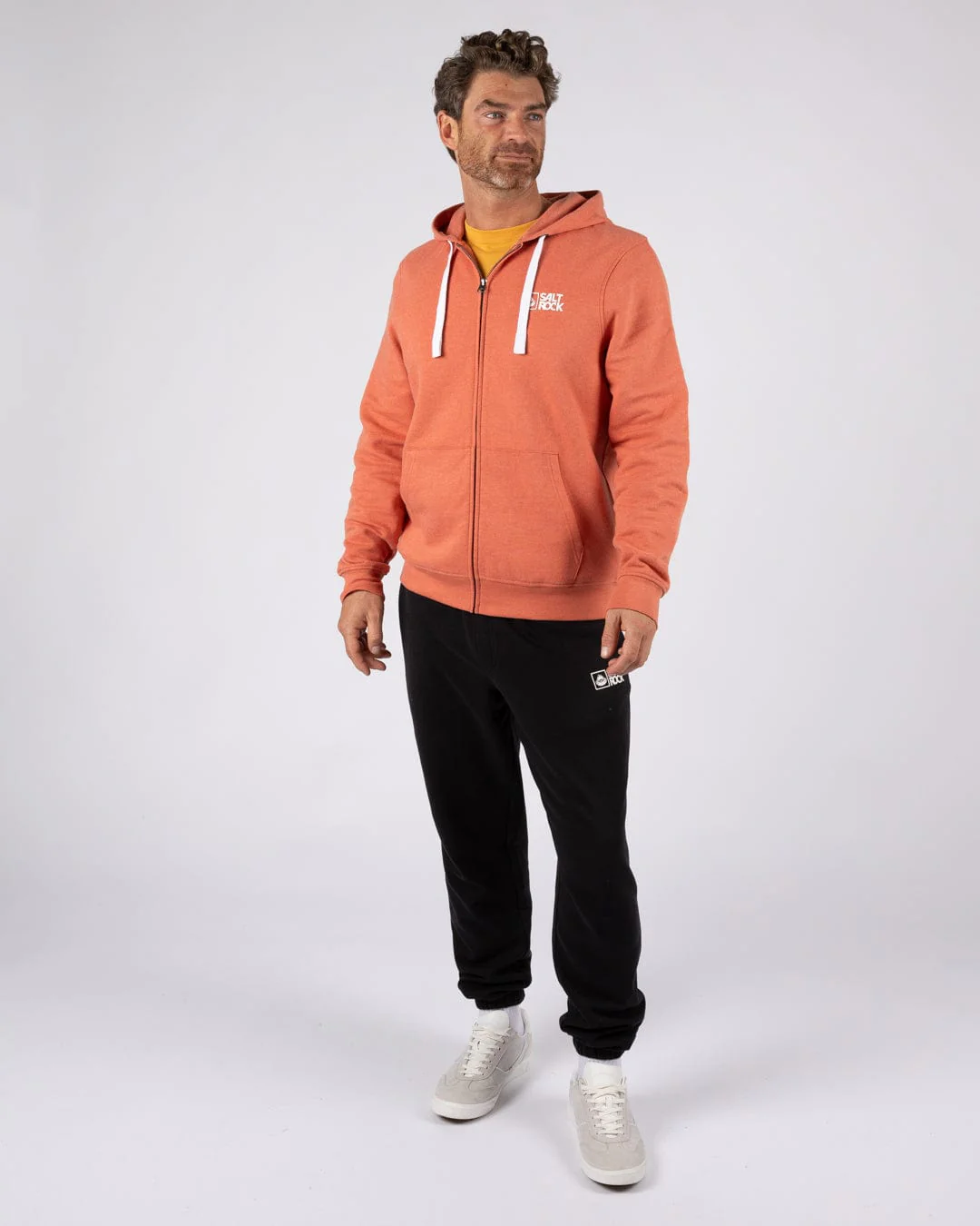 Saltrock Original - Mens Zip Hoodie - Orange - Image 6