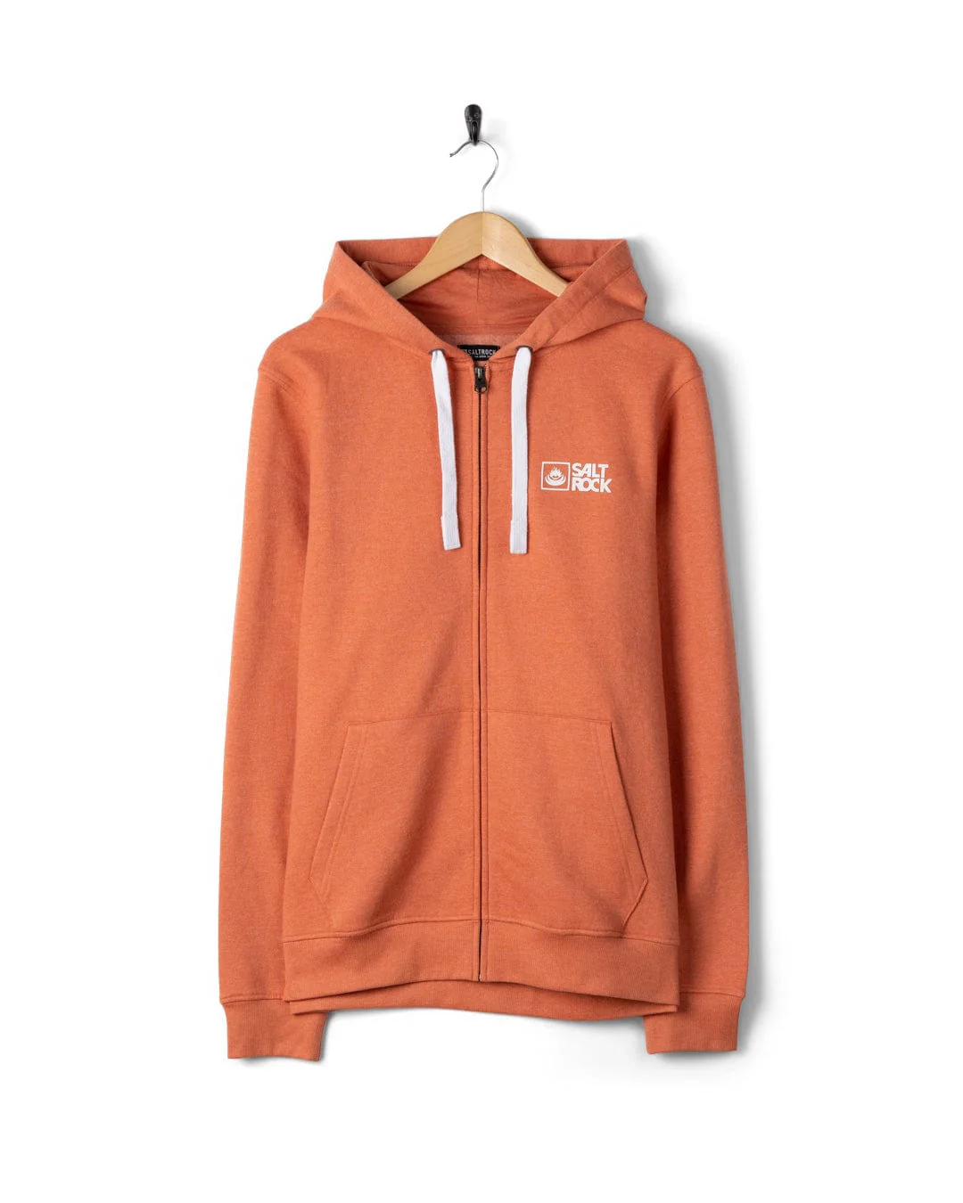 Saltrock Original - Mens Zip Hoodie - Orange - Image 8