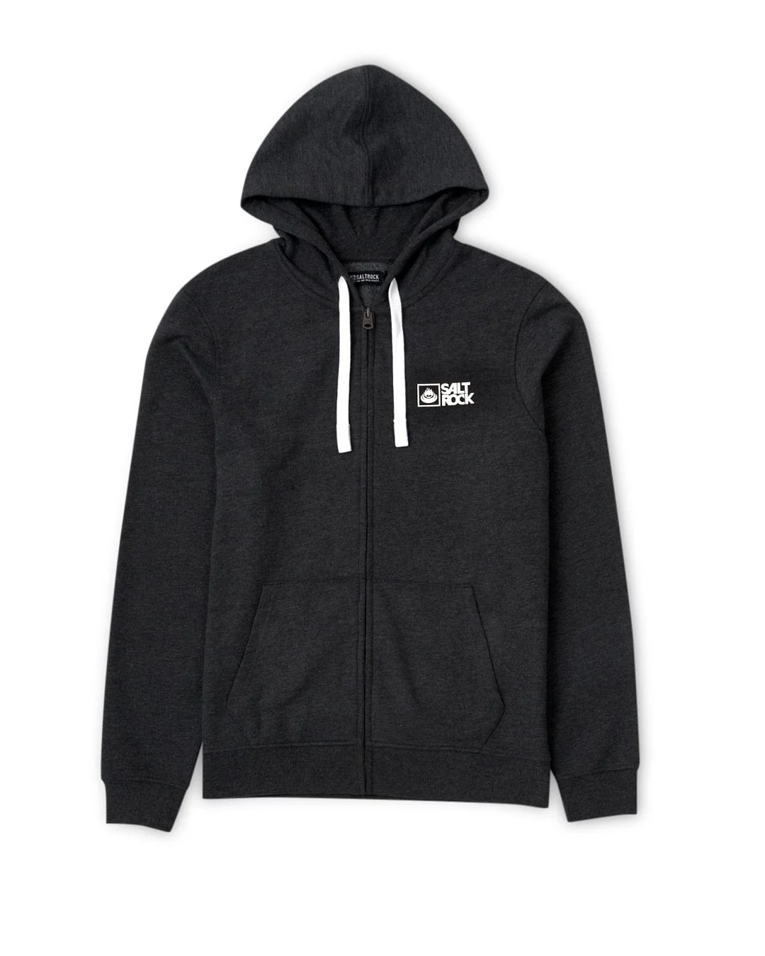 Saltrock Original - Mens Zip Hoodie - Dark Grey - Image 5
