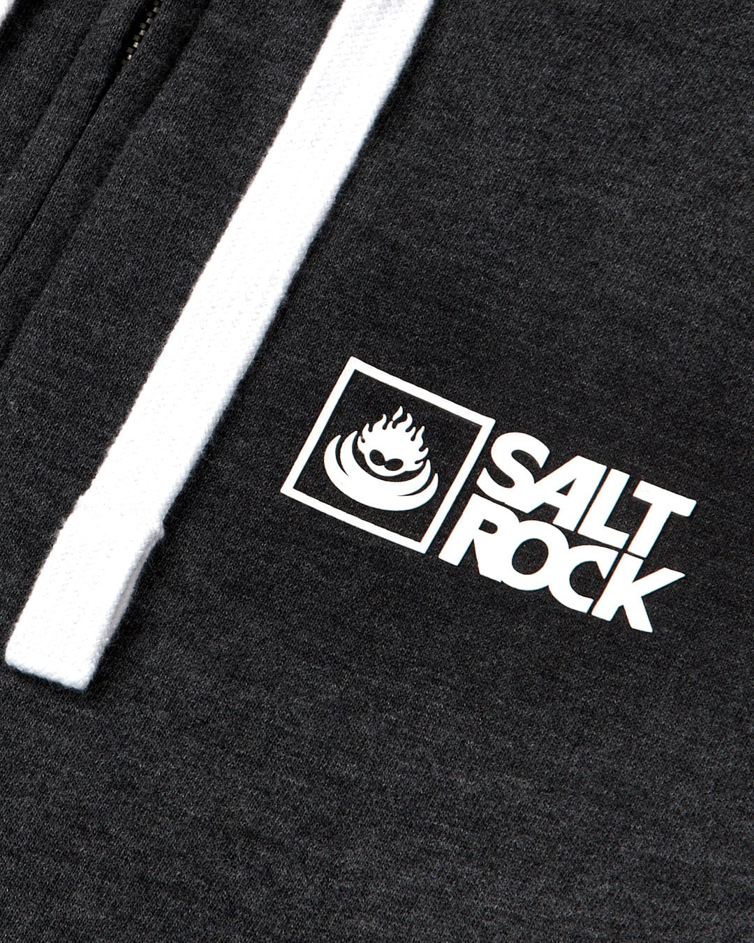 Saltrock Original - Mens Zip Hoodie - Dark Grey - Image 6
