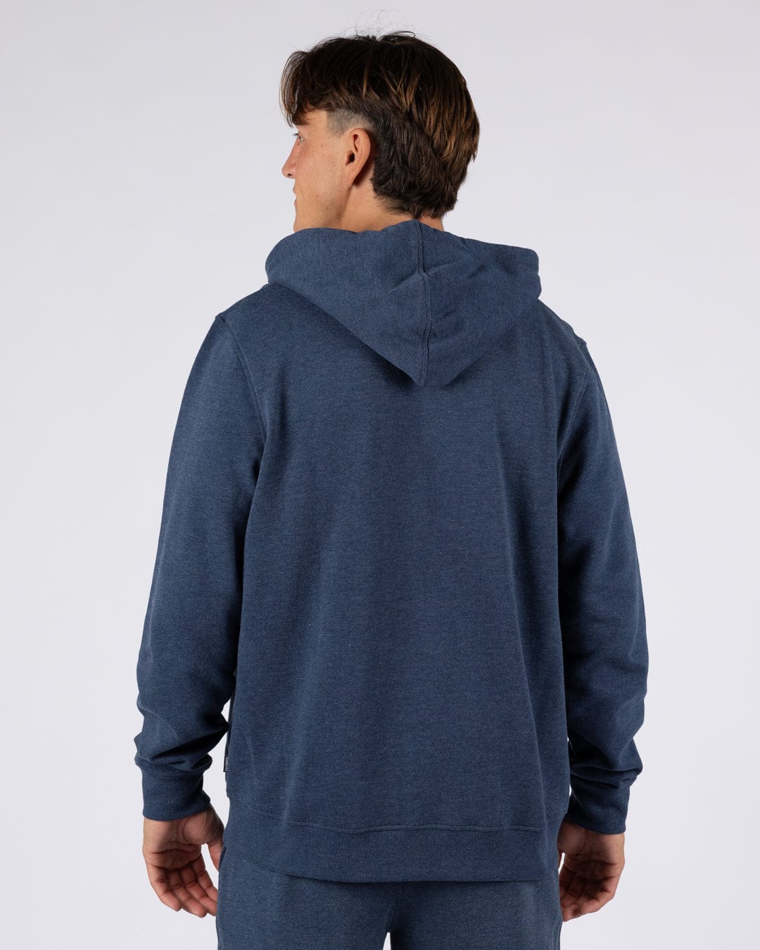 Saltrock Original - Mens Zip Hood - Blue Marl - Image 6