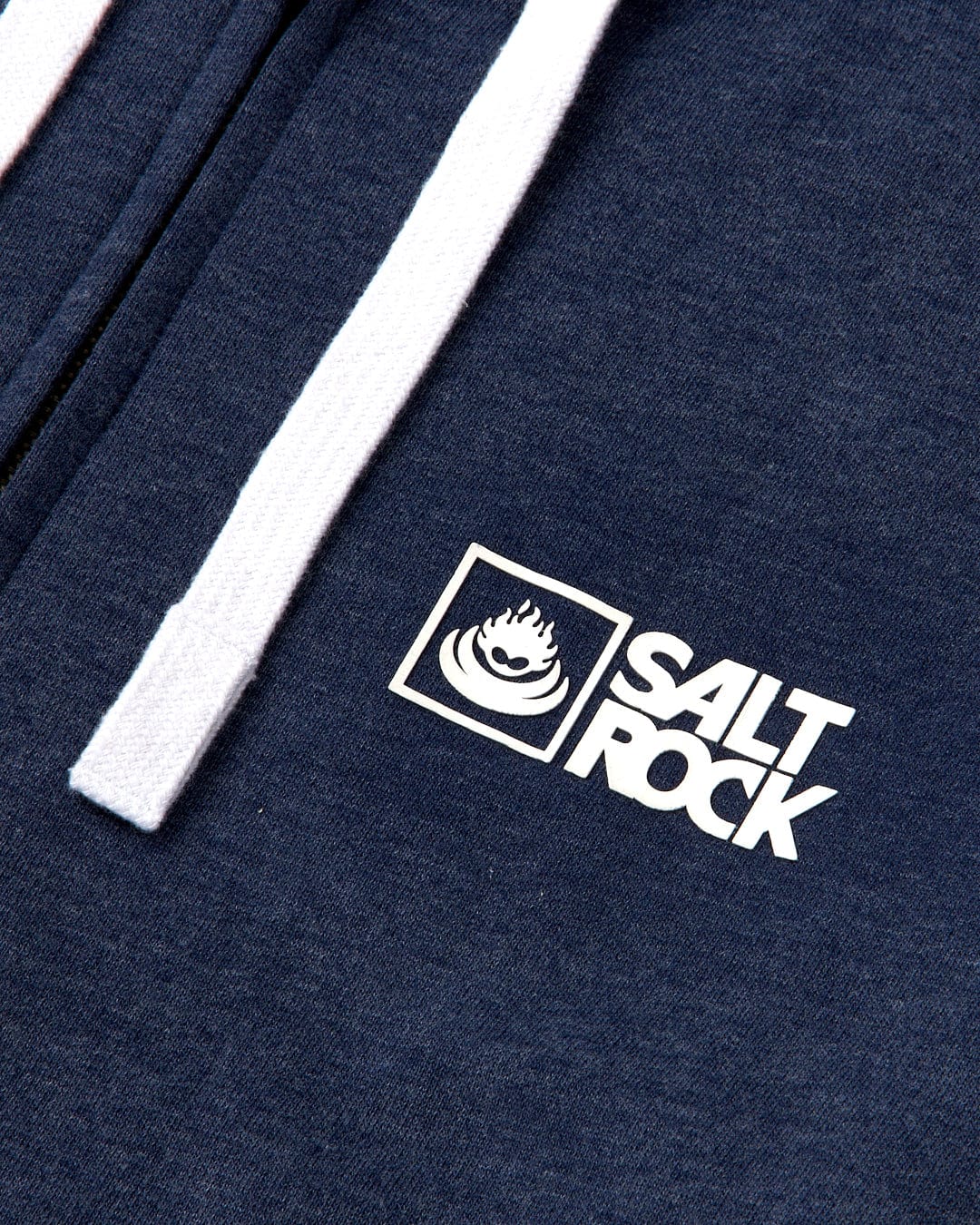 Saltrock Original - Mens Zip Hood - Blue Marl - Image 8