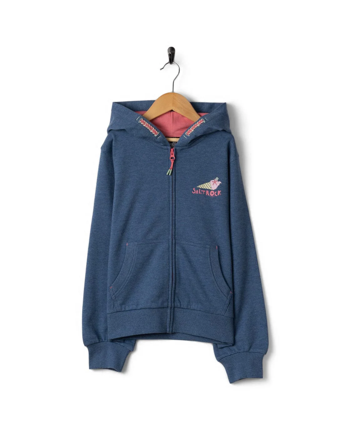 Scoop - Kids Zip Hoodie - Blue - Image 2