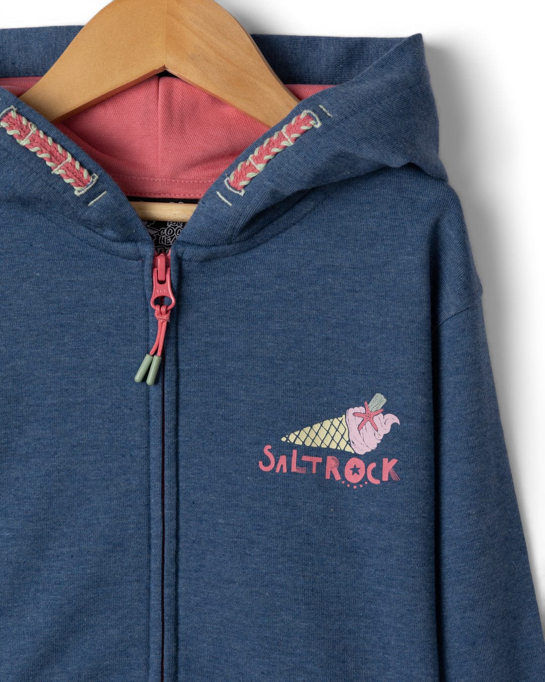 Scoop - Kids Zip Hoodie - Blue - Image 4
