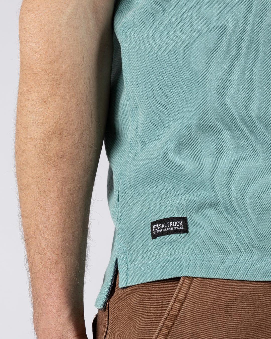 Seb - Mens Short Sleeve Polo - Light Blue - Image 4