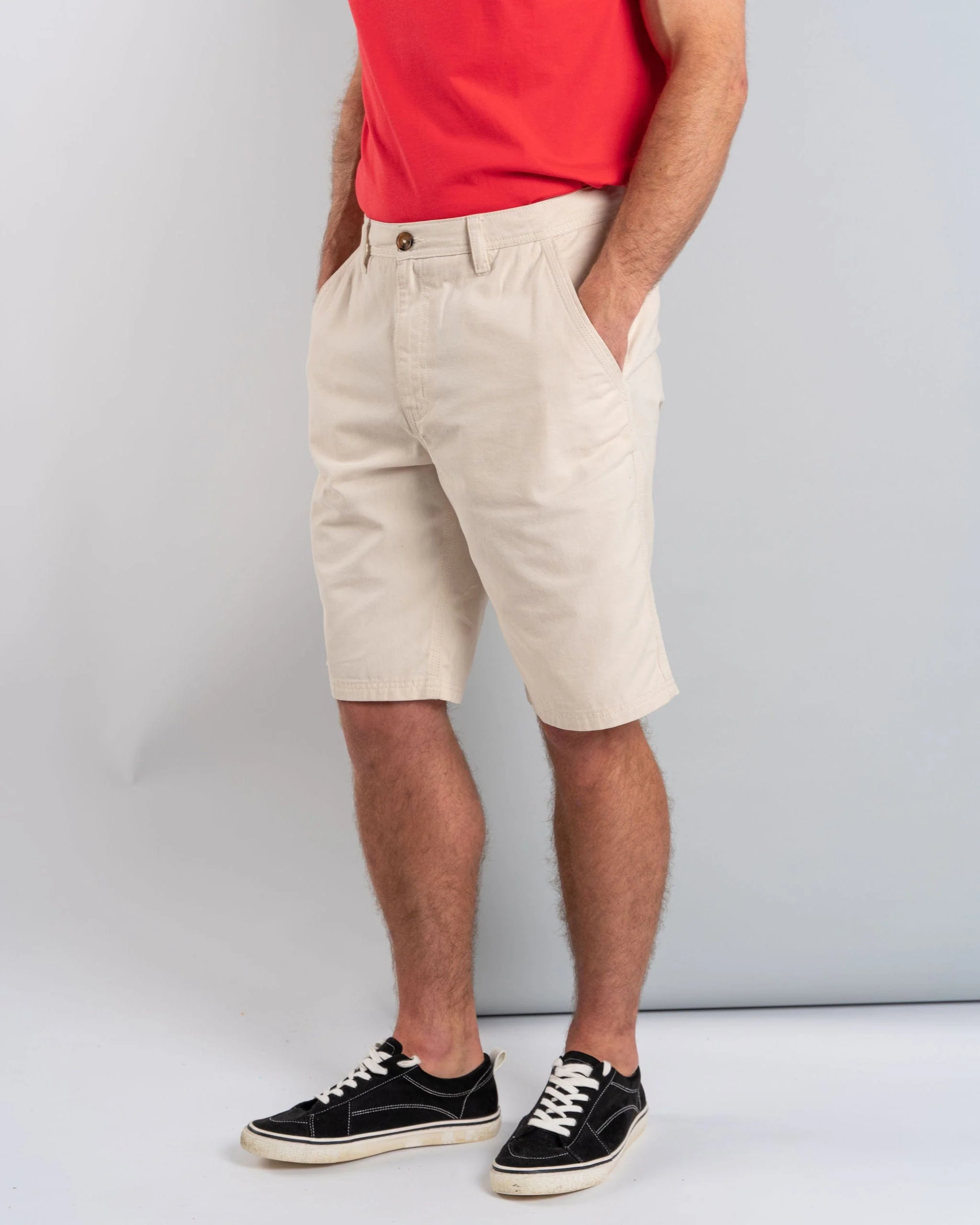 Sennen - Mens Chino Short - Cream - Image 8