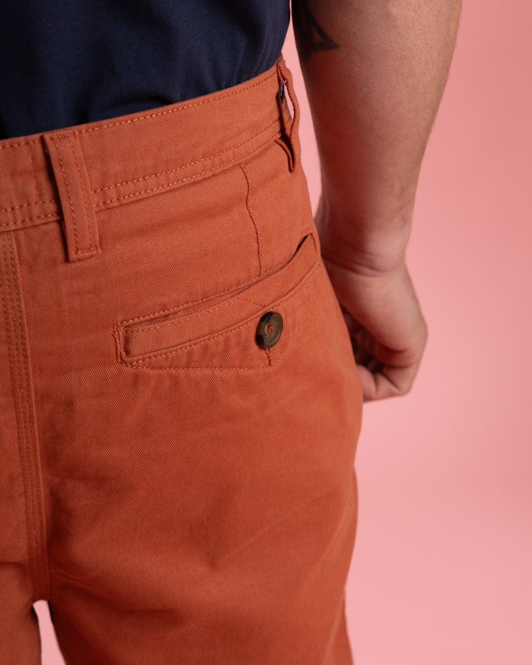 Sennen - Mens Chino Short - Orange - Image 8