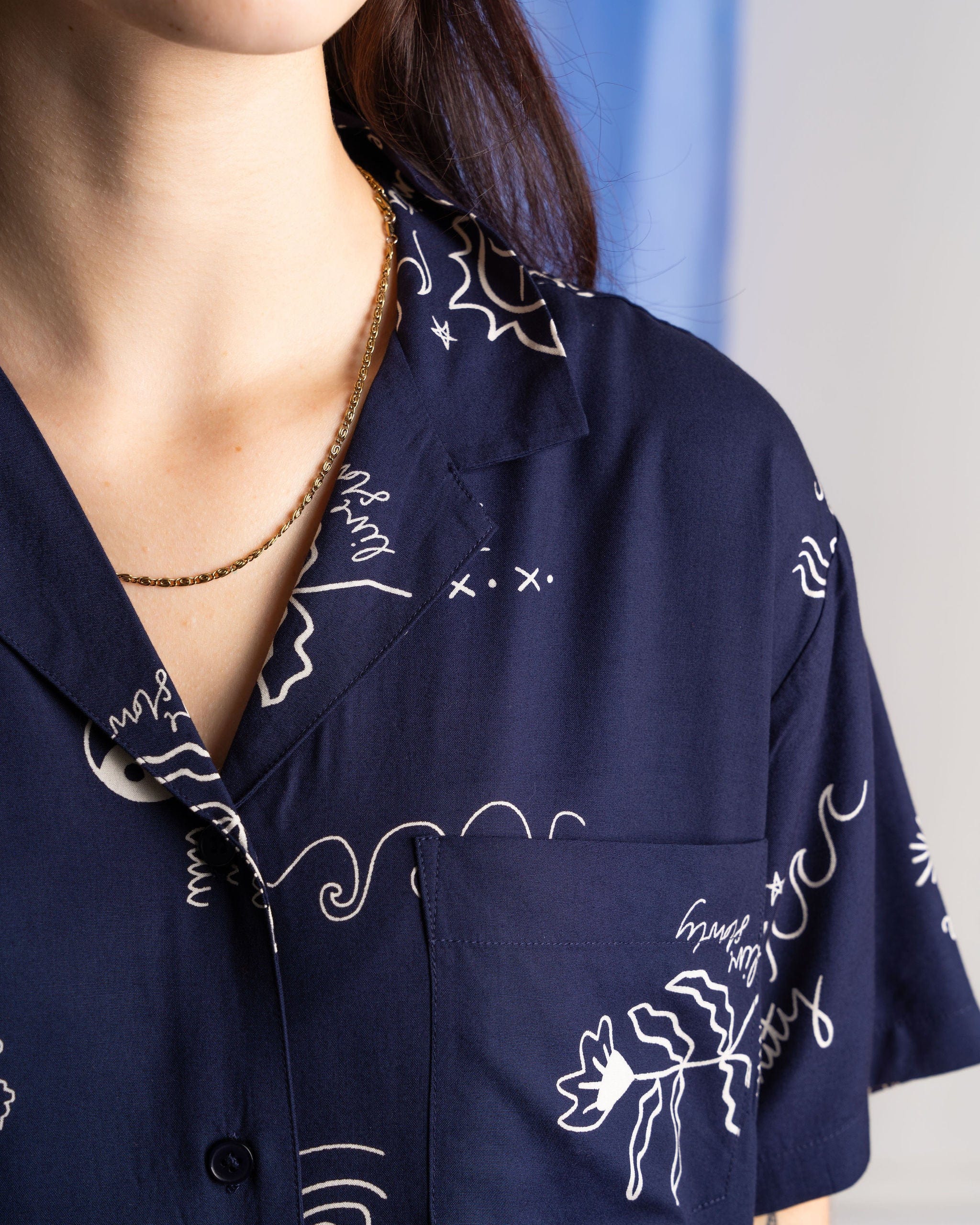 Serenity - Womens Shirt Dress - Blue - Image 3