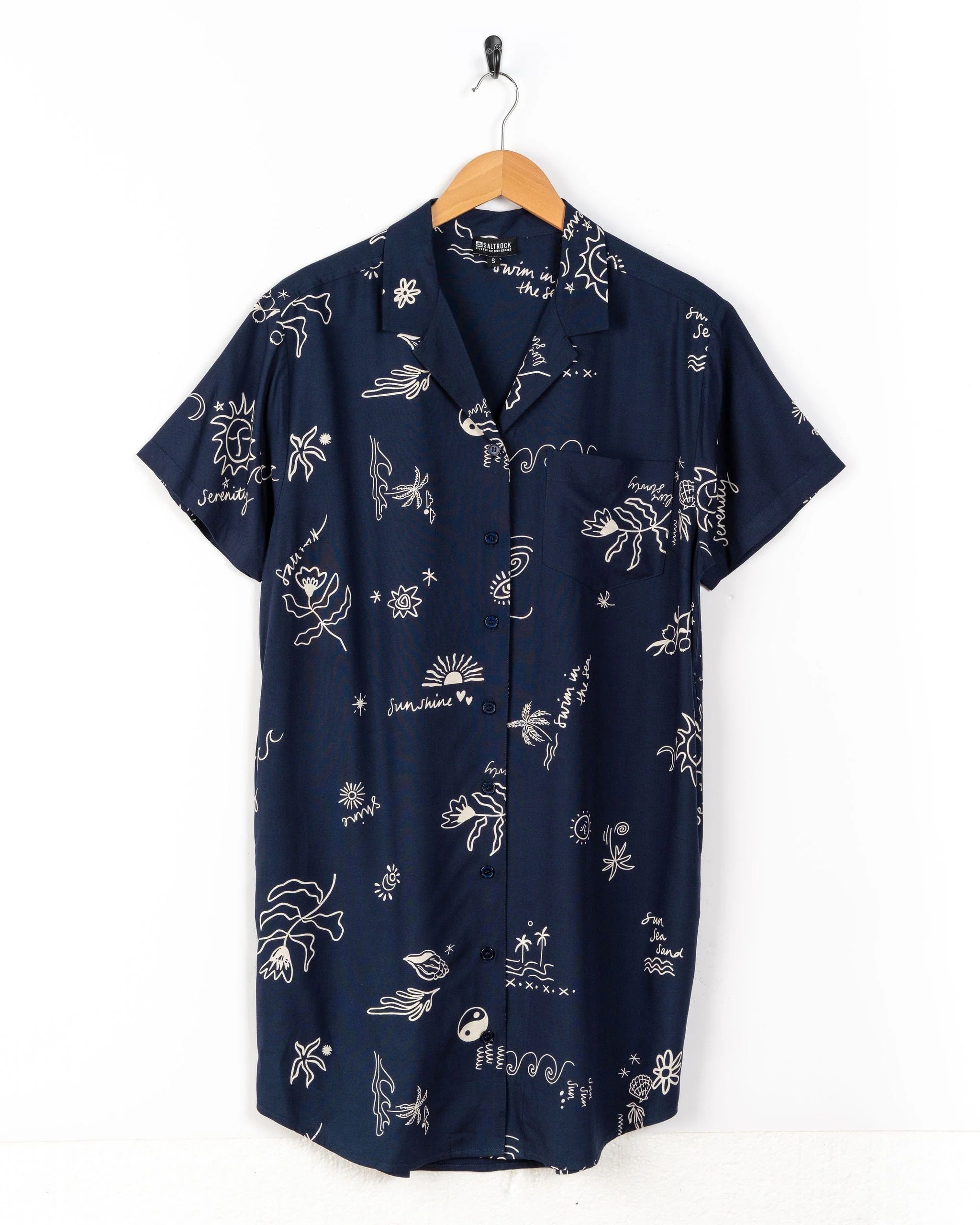 Serenity - Womens Shirt Dress - Blue - Image 4