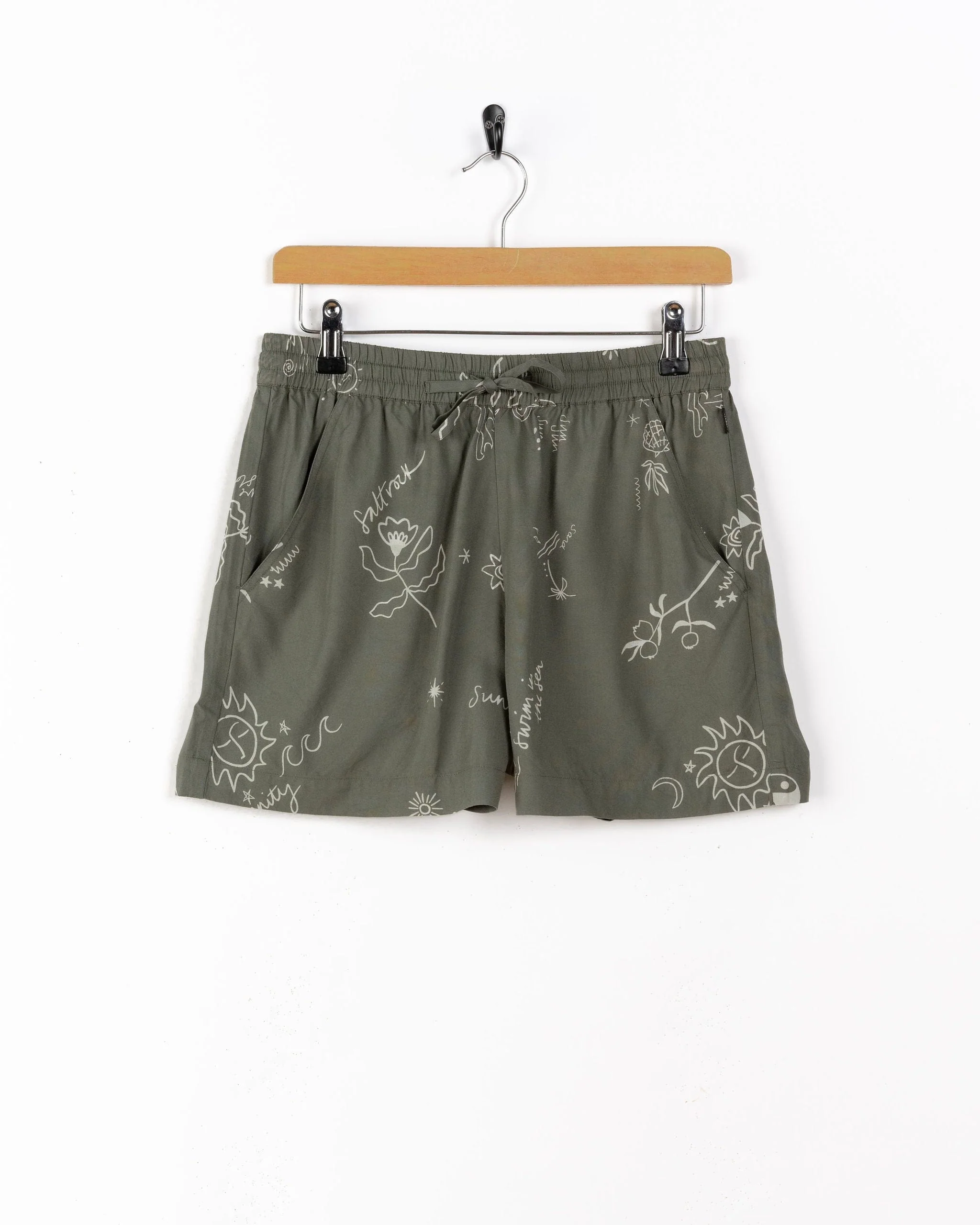 Serenity - Womens Lightweight Shorts - Green - Image 3