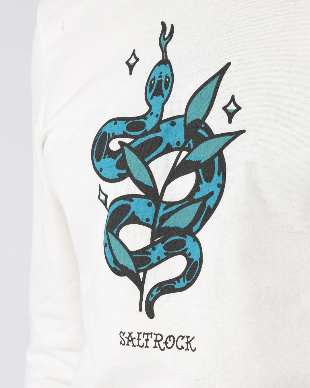 Serpent - Mens Long Sleeve T-Shirt - Cream - Image 2