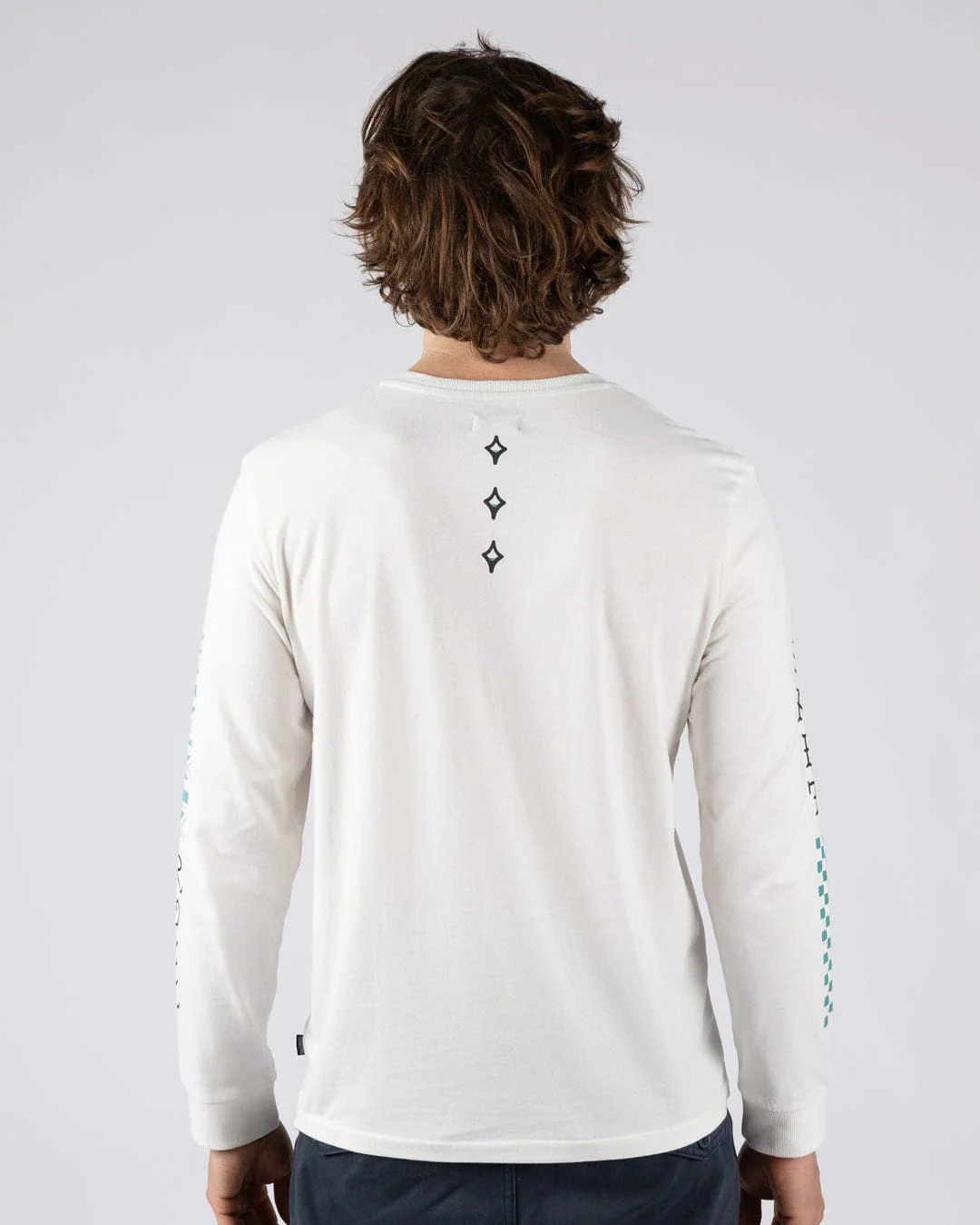 Serpent - Mens Long Sleeve T-Shirt - Cream - Image 3