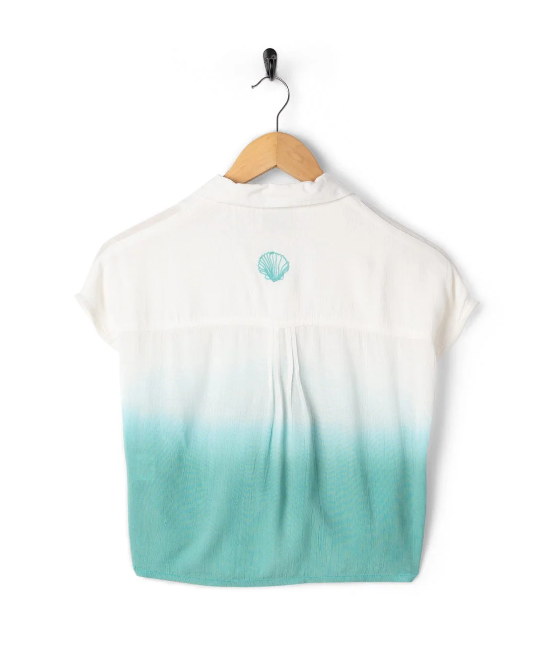 Shelby - Kids Front Knot Shirt - Turquoise - Image 11