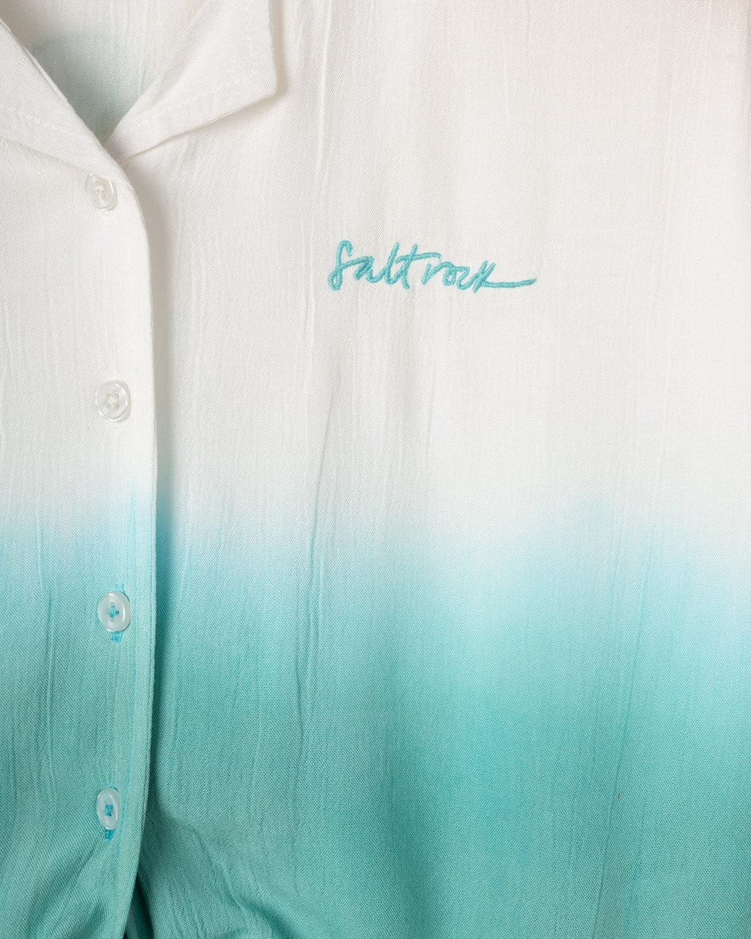 Shelby - Kids Front Knot Shirt - Turquoise - Image 5