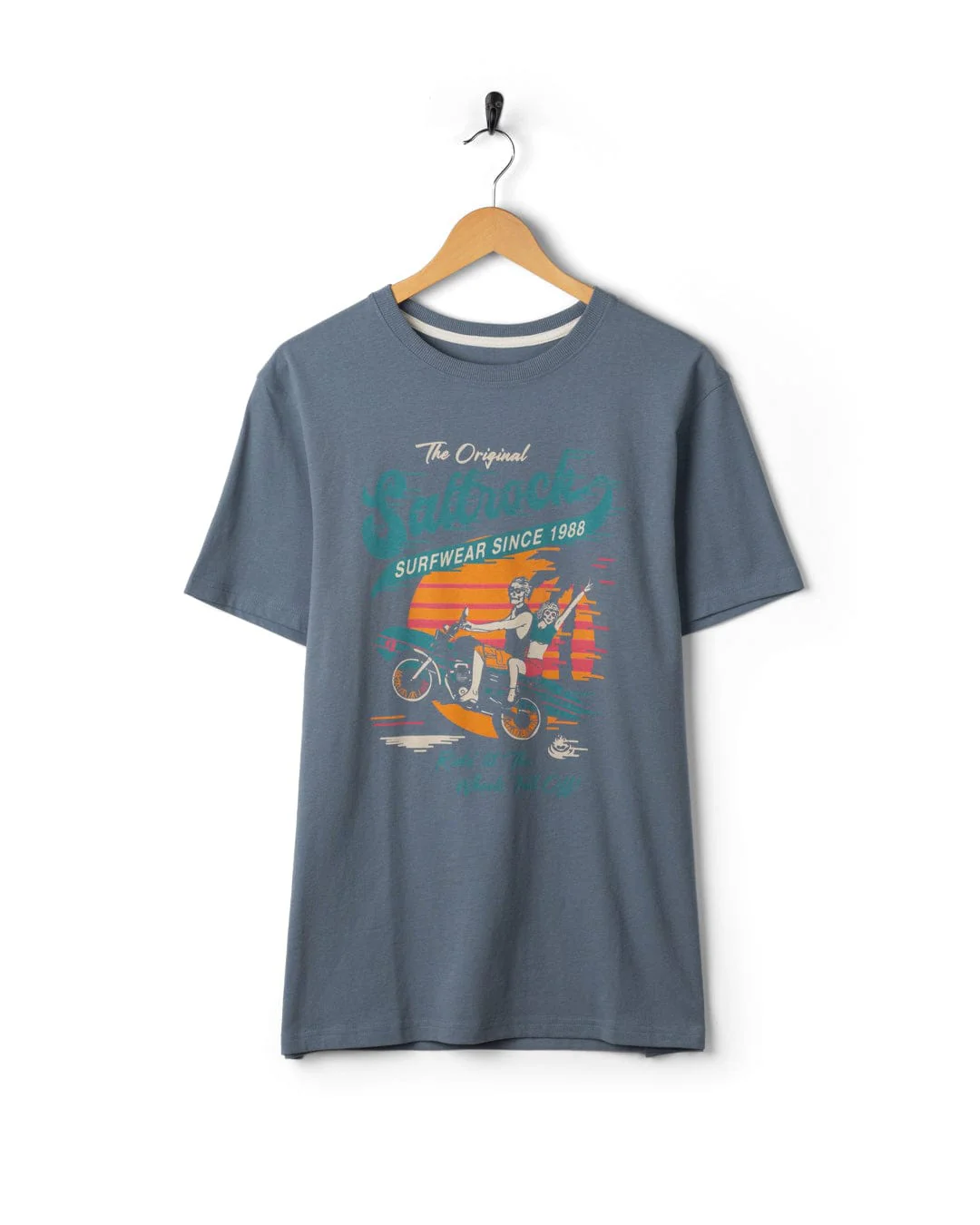 Shore Ride - Mens Short Sleeve T-Shirt - Blue - Image 5
