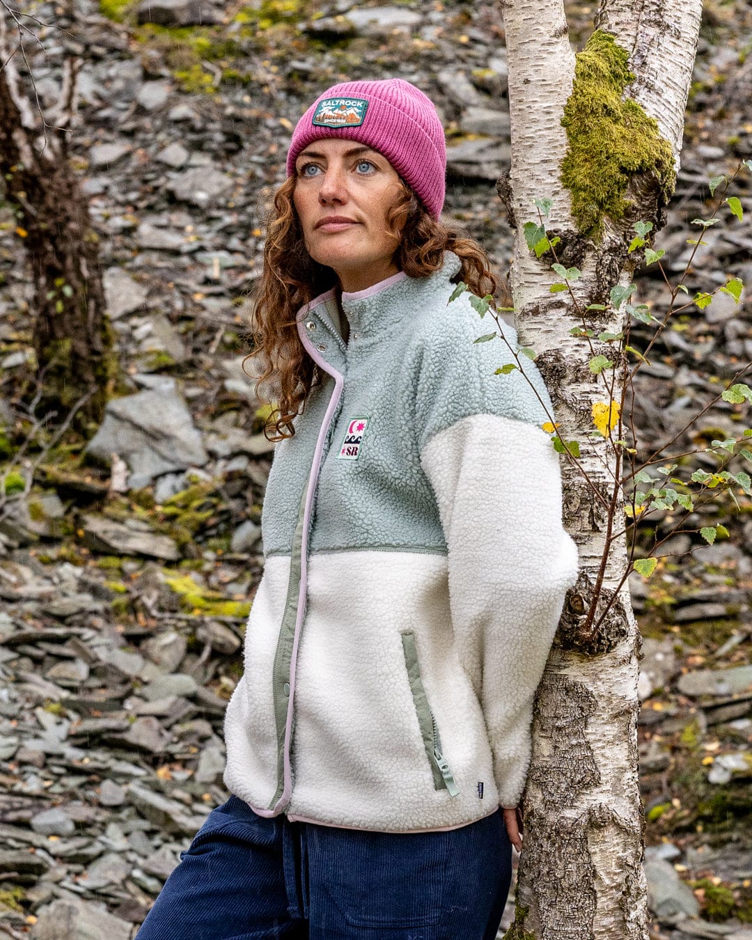 Simz - Womens Fleece - Zip - Cream - Image 3