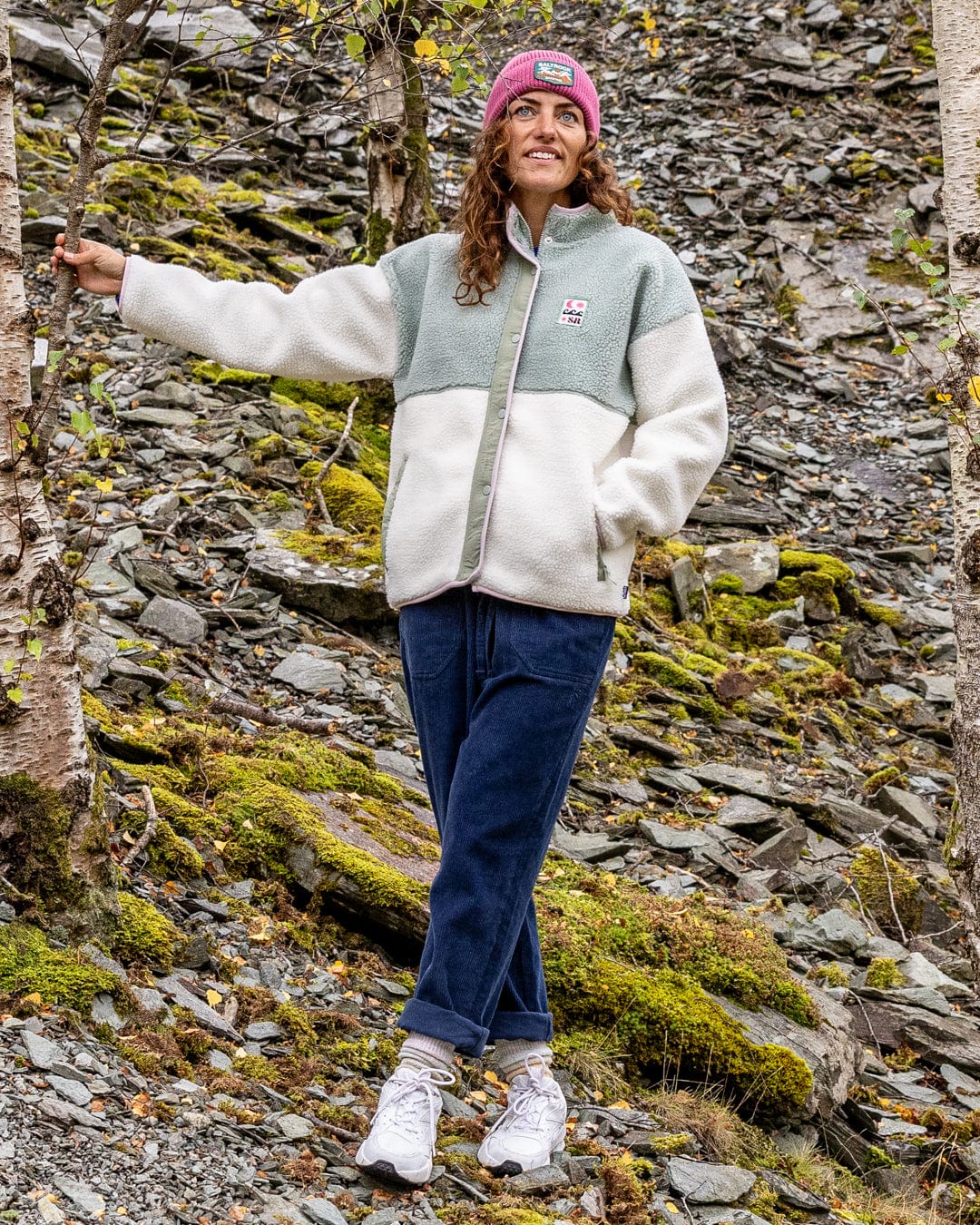 Simz - Womens Fleece - Zip - Cream - Image 4