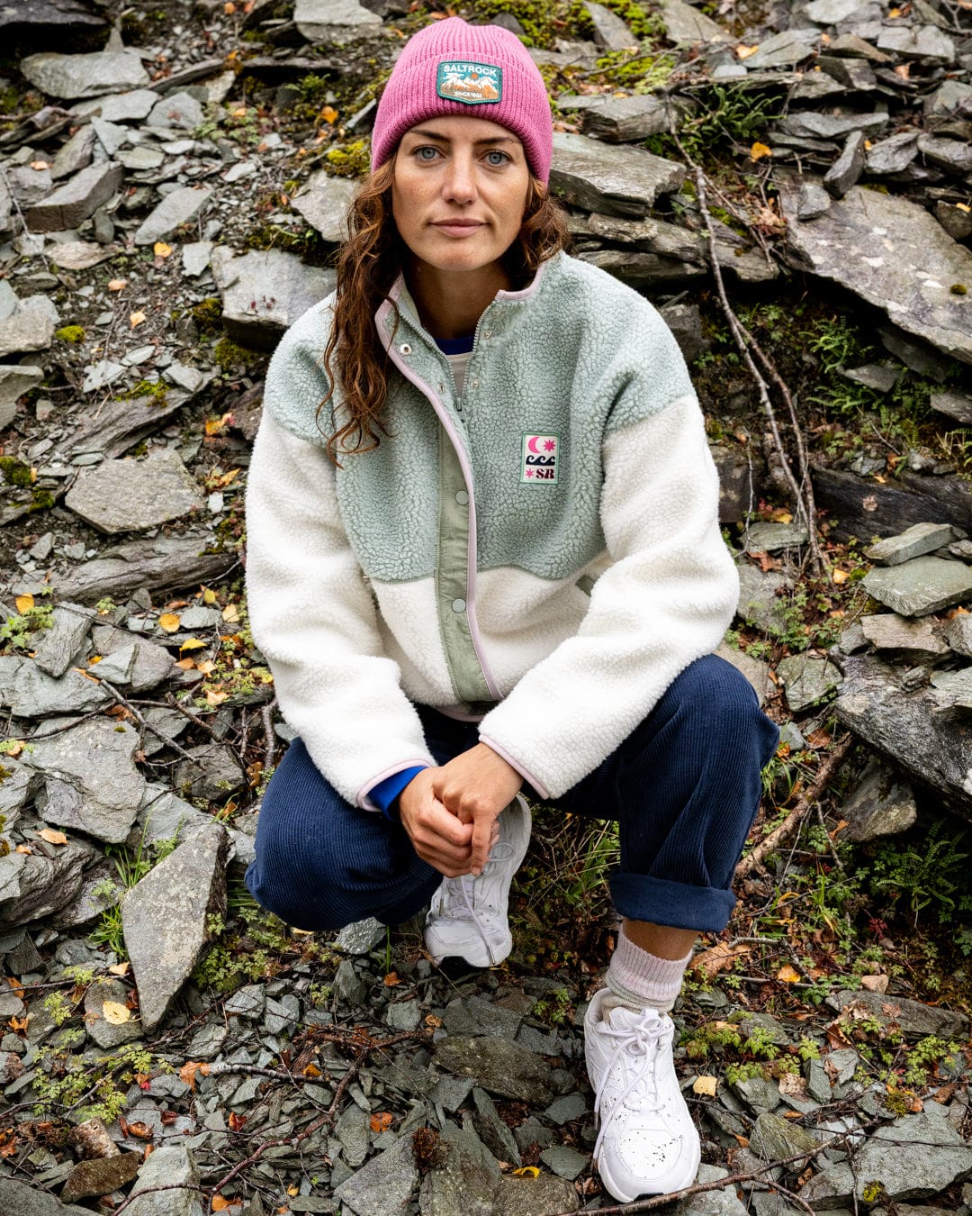 Simz - Womens Fleece - Zip - Cream - Image 5