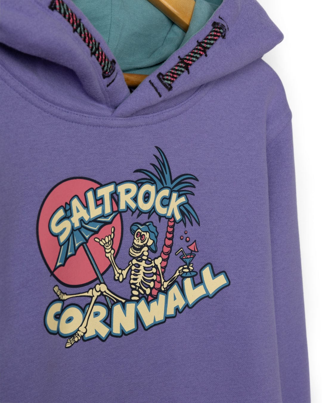 Sip “N” Dip Devon - Kids Pop Hoodie Cornwall - Purple - Image 4