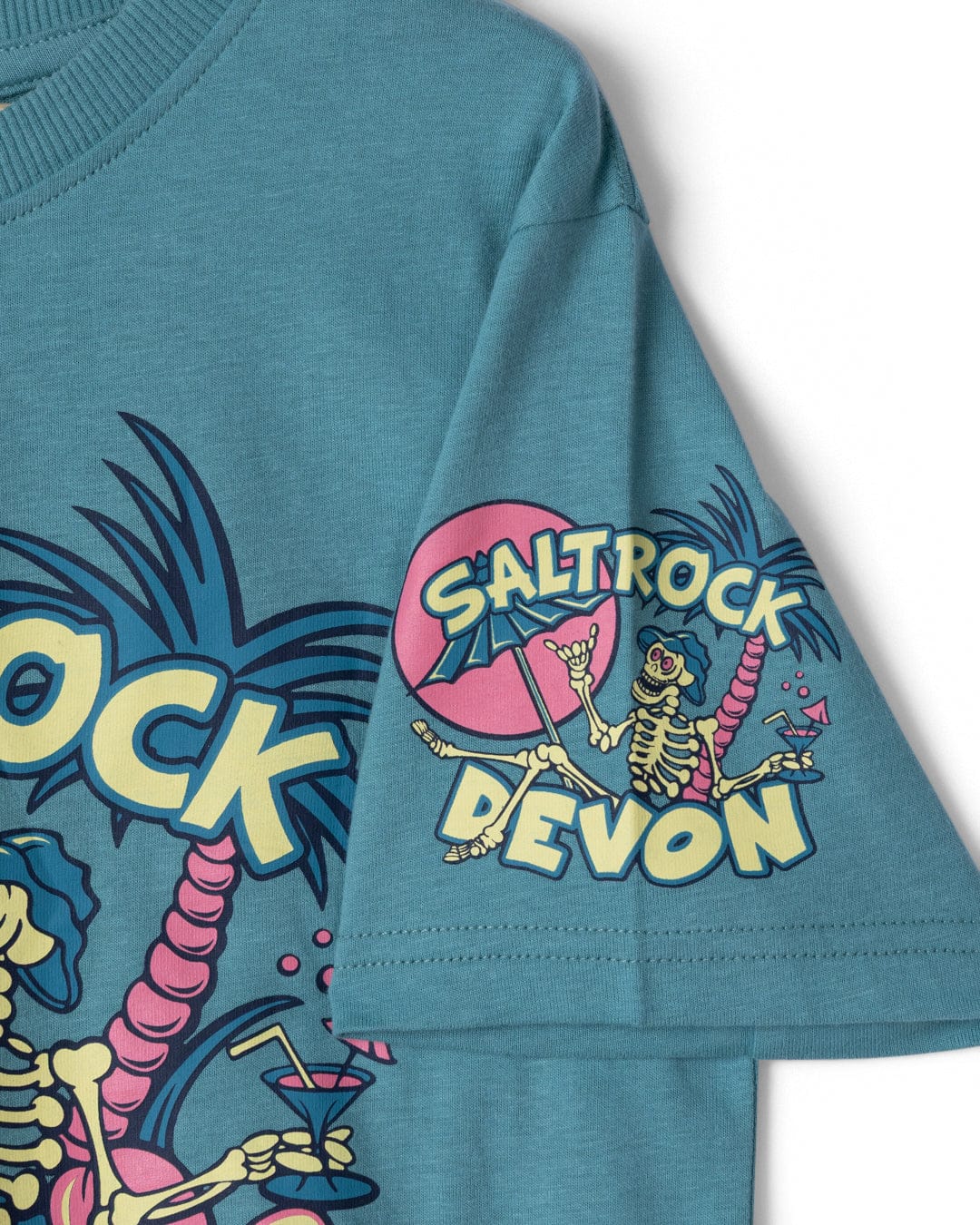 Sip “N”Dip Devon - Kids Short Sleeve T-Shirt - Blue - Image 4