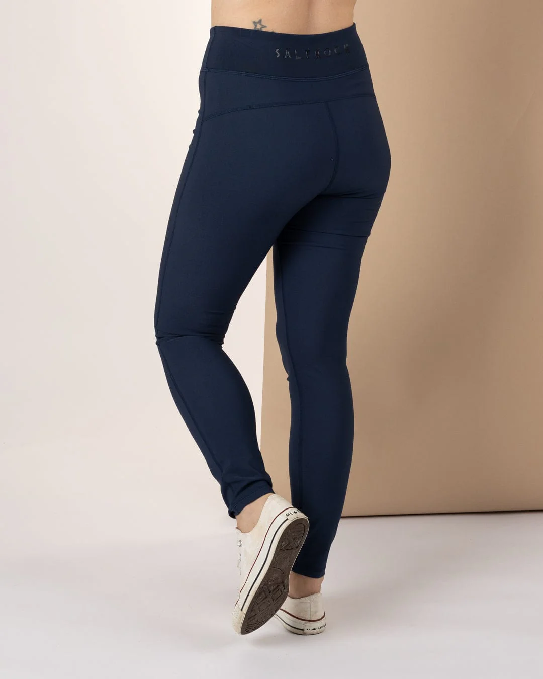 Solar - Womens Water Resistant Softshell Leggings - Blue - Image 3