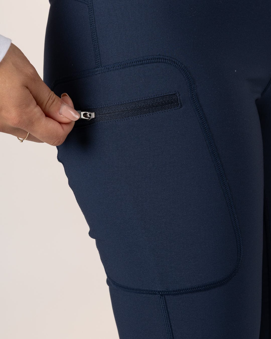 Solar - Womens Water Resistant Softshell Leggings - Blue - Image 5