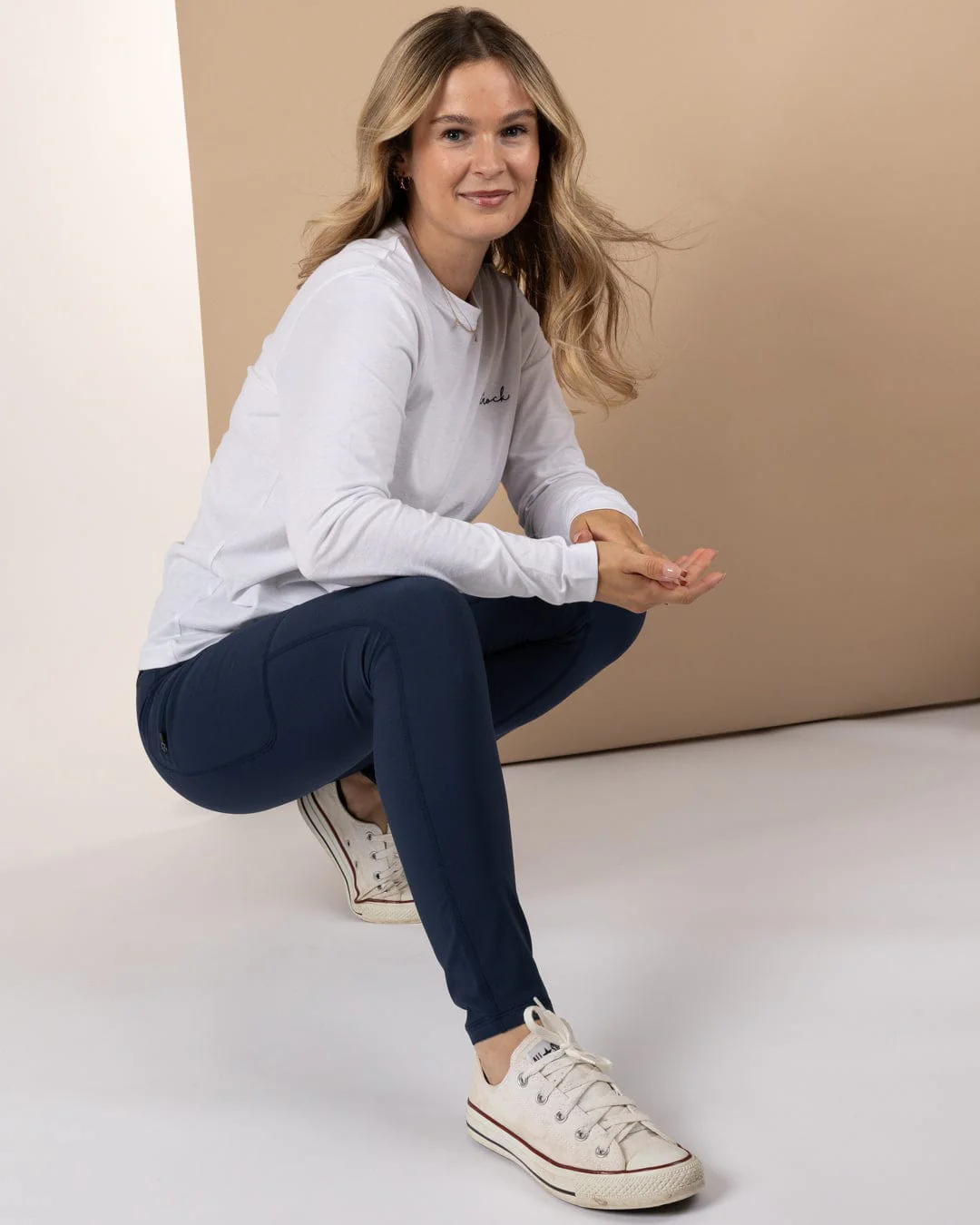 Solar - Womens Water Resistant Softshell Leggings - Blue - Image 6
