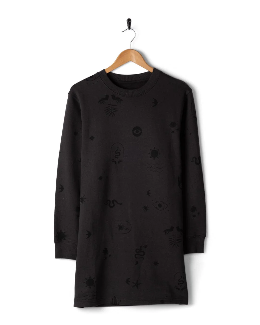Spirit - Womens Sweat Dress - Dark Grey - Image 3