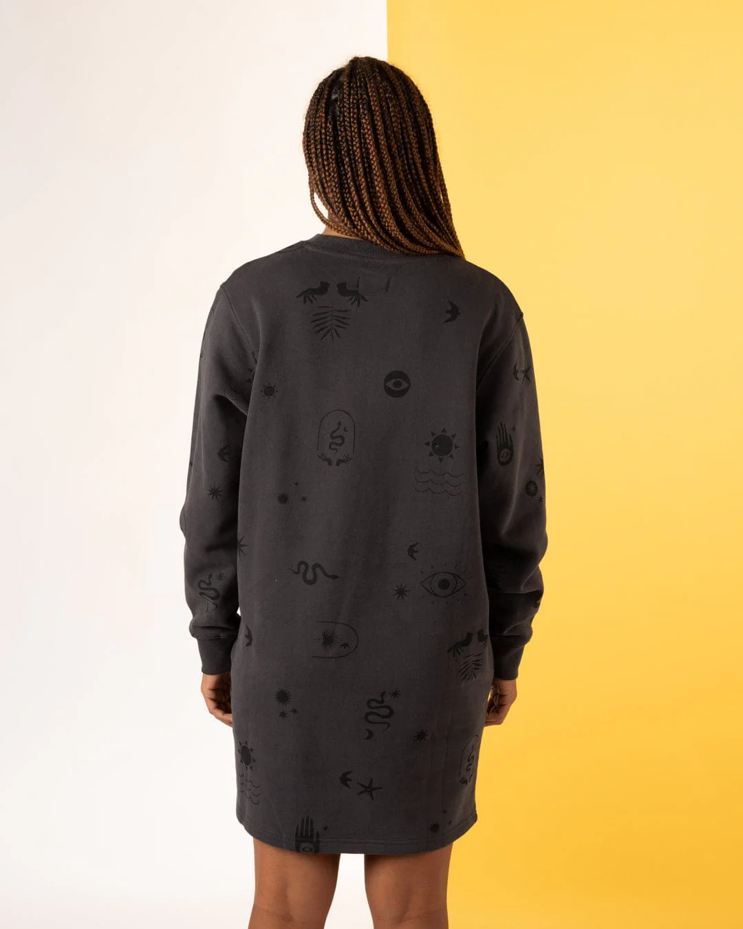 Spirit - Womens Sweat Dress - Dark Grey - Image 4