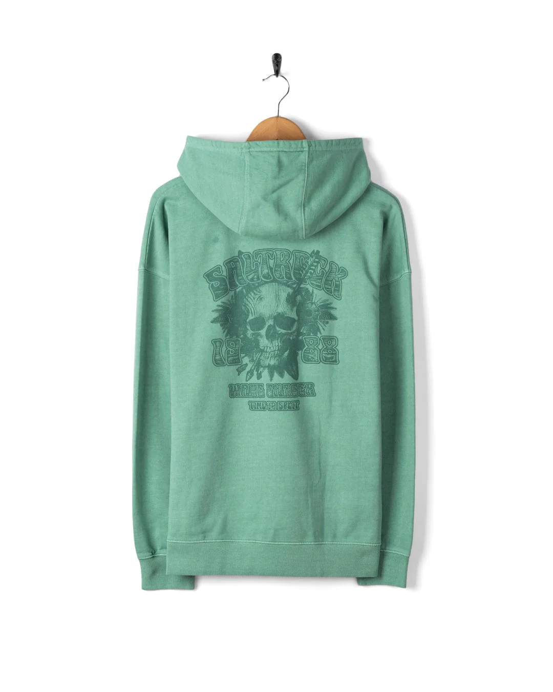 Split Dark - Mens Oversized Pop Hoodie - Light Blue - Image 2