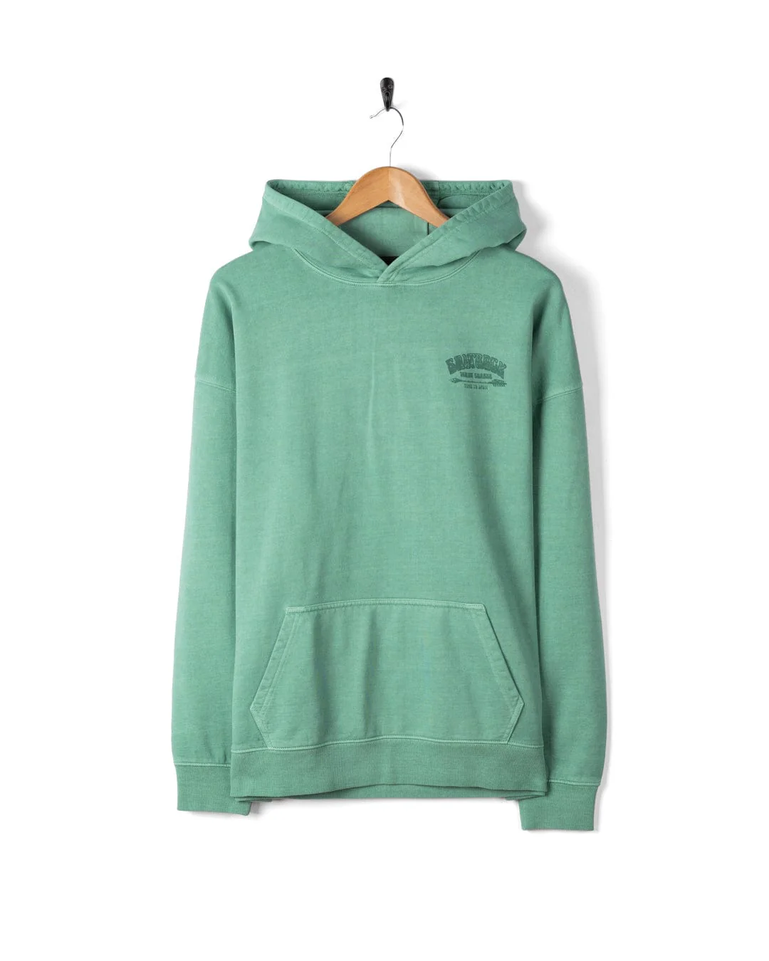 Split Dark - Mens Oversized Pop Hoodie - Light Blue - Image 4