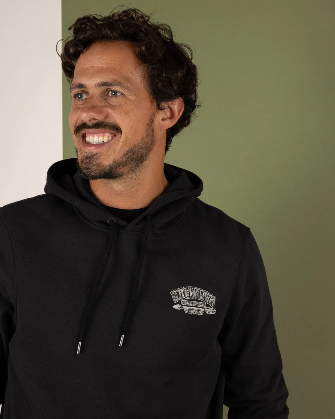Split - Mens Pop Hoodie - Black - Image 3