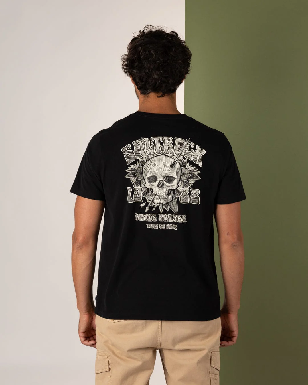 Split - Mens Short Sleeve T-Shirt - Black - Image 3