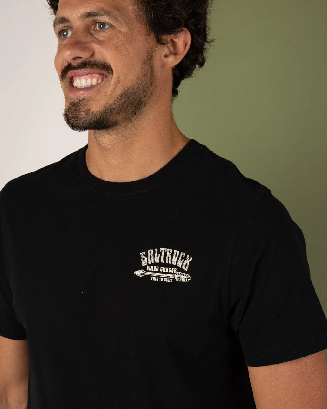 Split - Mens Short Sleeve T-Shirt - Black - Image 7